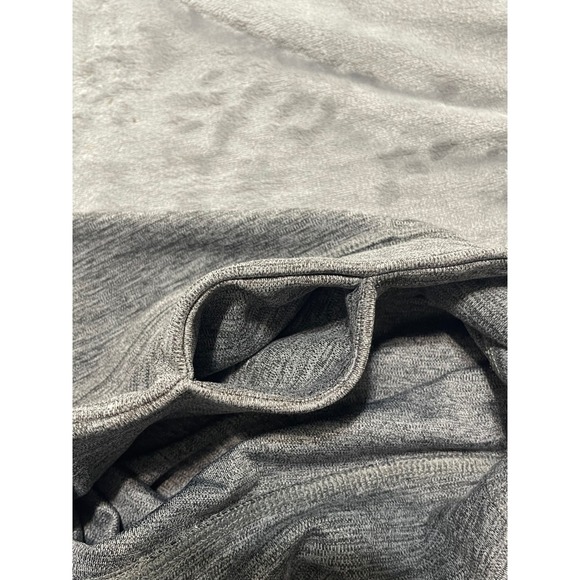 Zelos Womens Gray Heathered High Waist Athletic Bike Shorts - Size M - Picture 6 of 8